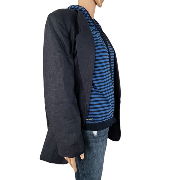 Vintage Lauren Ralph Lauren Zip Hoodie, Blue Navy |M - Picture 10 of 15